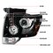 Spec-D Tuning 09-14 Ford F150 Dual Halo LED Pro Headlights 2LHP-F15009BK-TM - alternate 6